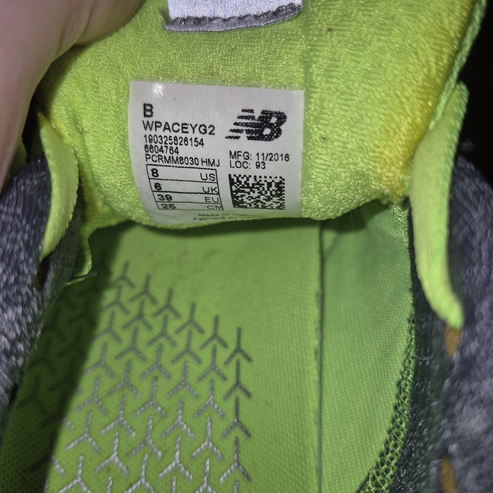 Women's New Balance Neon Green Sneakers - Picture 4 of 4